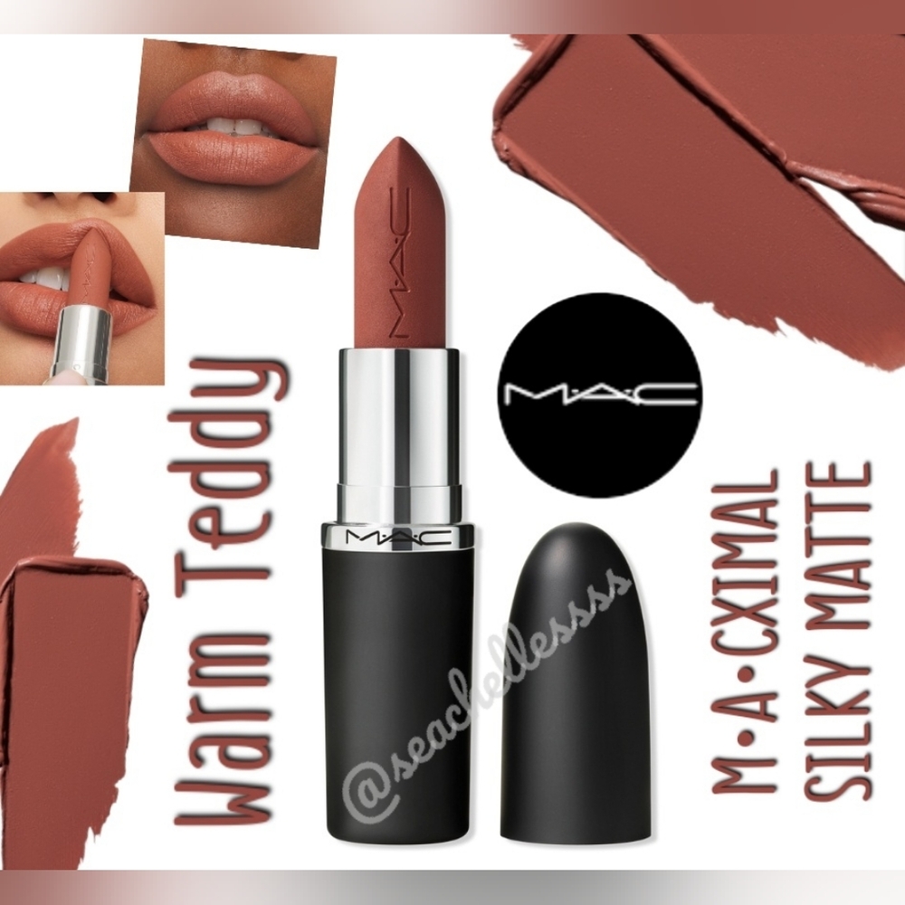 M•A•CXIMAL Silky Matte Lipstick Warm Teddy Warm Nude Brand New in Box Authent